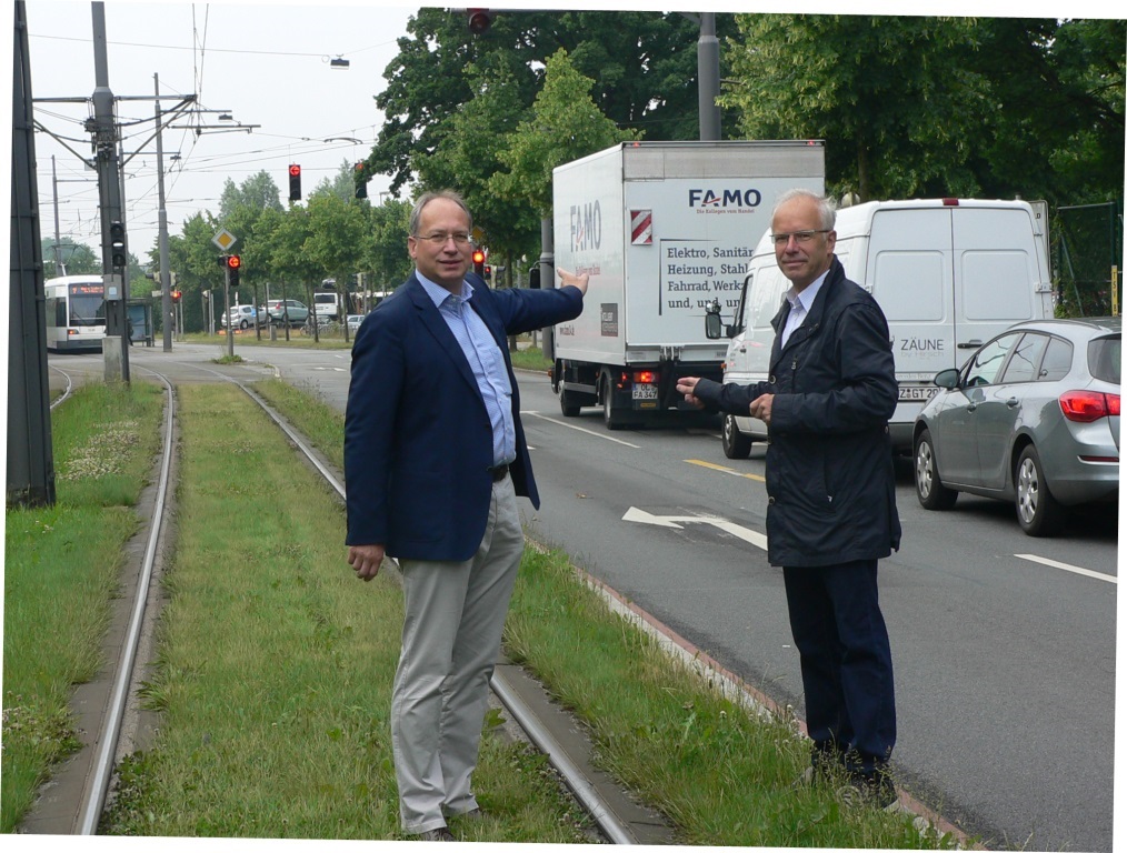 Bremen-Borgfeld: Leistungsfähigkeit der Kreuzung Borgfelder Allee / Hamf- hofsweg in Fahrtrichtung Bremen-Stadt stärken